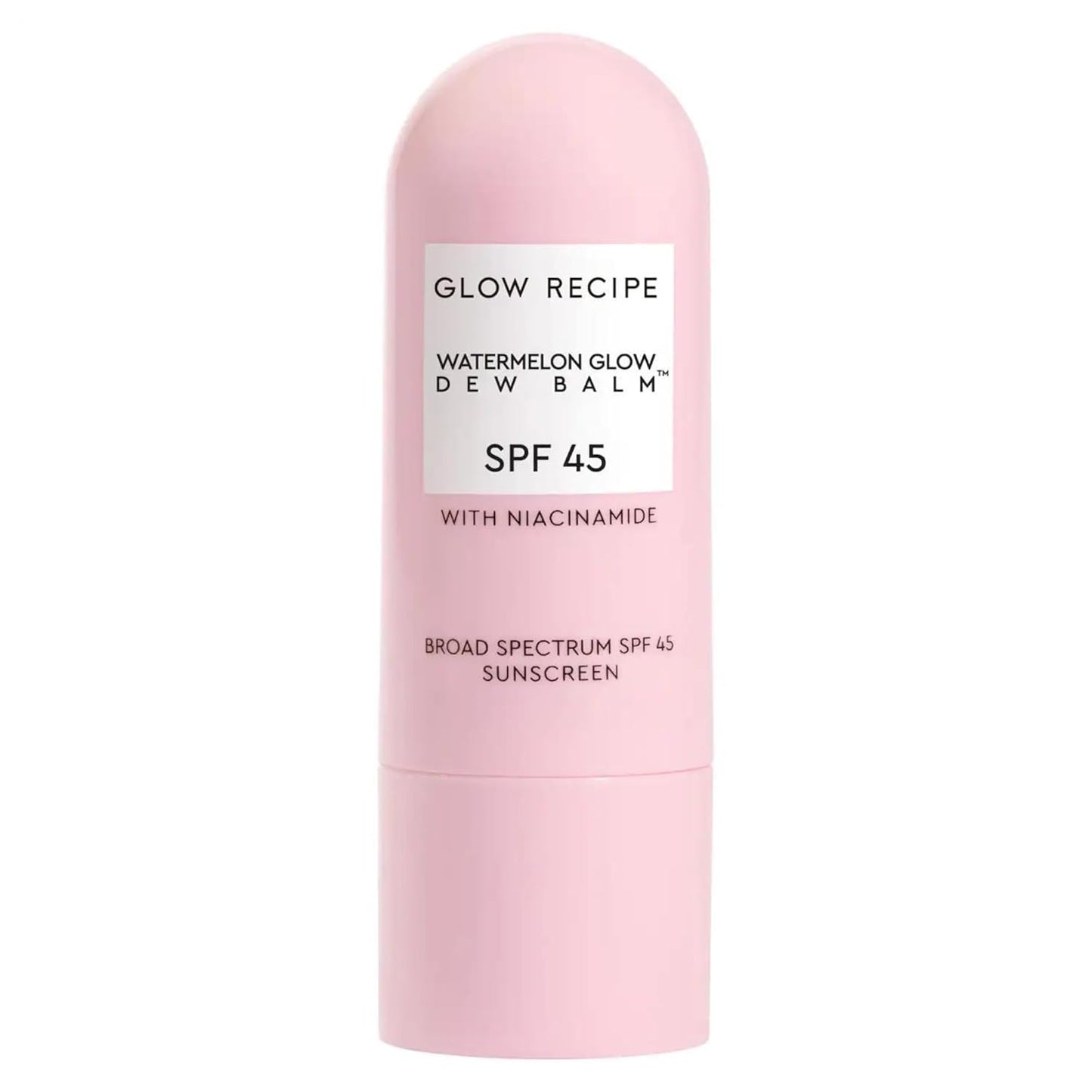 Glow Recipe Face Sunscreen Stick SPF 45 - Travel Size Roll On Korean Sunscreen with Hydrating Hyaluronic Acid & Niacinamide for a Dewy Glow - No White Cast (.58oz)