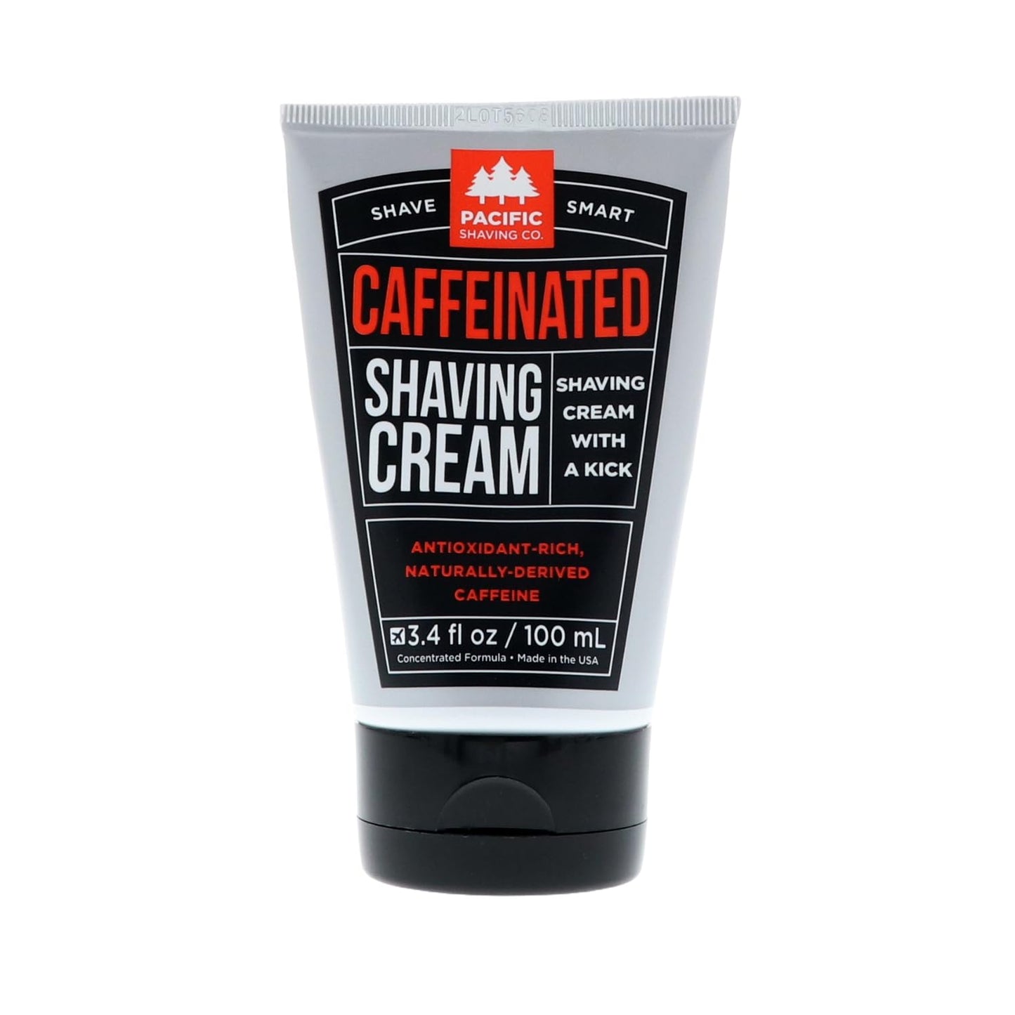 Pacific Shaving Company Natural Shaving Cream - Shea Butter + Vitamin E Shave Cream for Hydrated Sensitive Skin - Clean Formula for a Smooth, Anti-Redness + Irritation-Free Shave Cream (3.4 Oz)